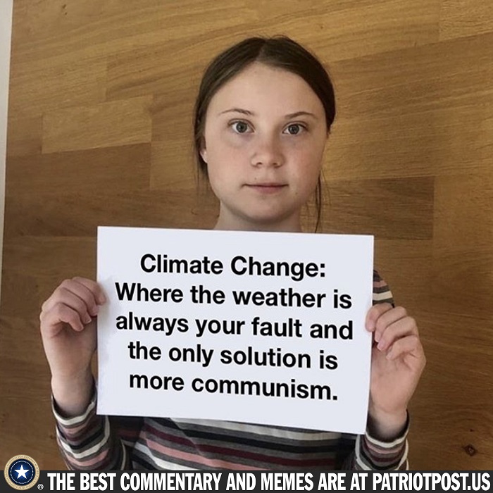 Les changements climatiques: O la mto est toujours de votre faute et la seule solution est davantage de communisme.