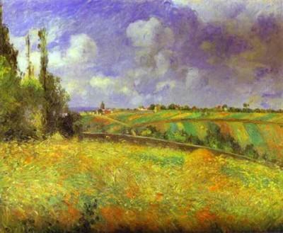 Camille Pissarro. Rye Fields at Pontoise. Cte des Mathurins.