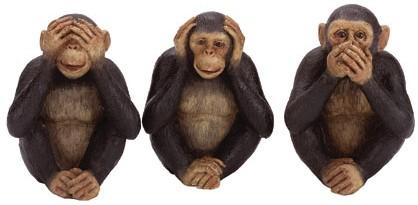 See no evil, hear no evil, say no evil