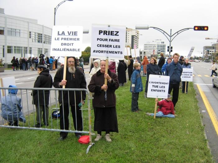 Mrs Labont, front and center, who by her prayers and phone calls
increase the pro-life attendance by 30%