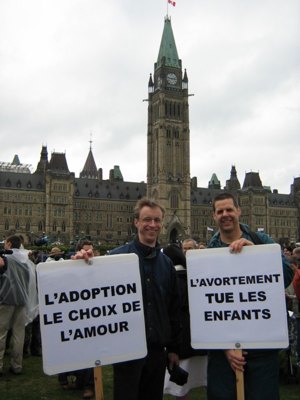 Bernard Westerveld and Stefan Jetchick at the 2009 March